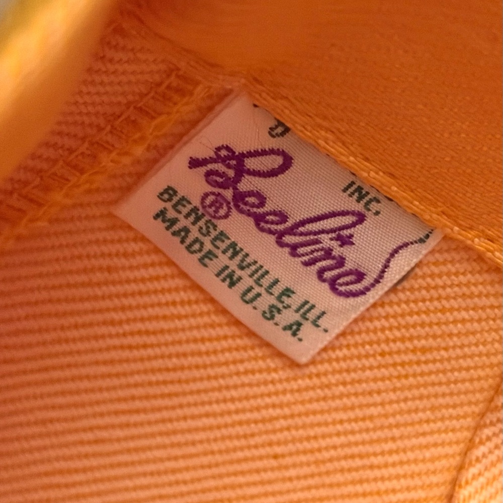 Vintage 1950s 1960s Orange Cotton Bermuda Shorts Long 25" Waist Clam Diggers XS - Picture 4 of 5